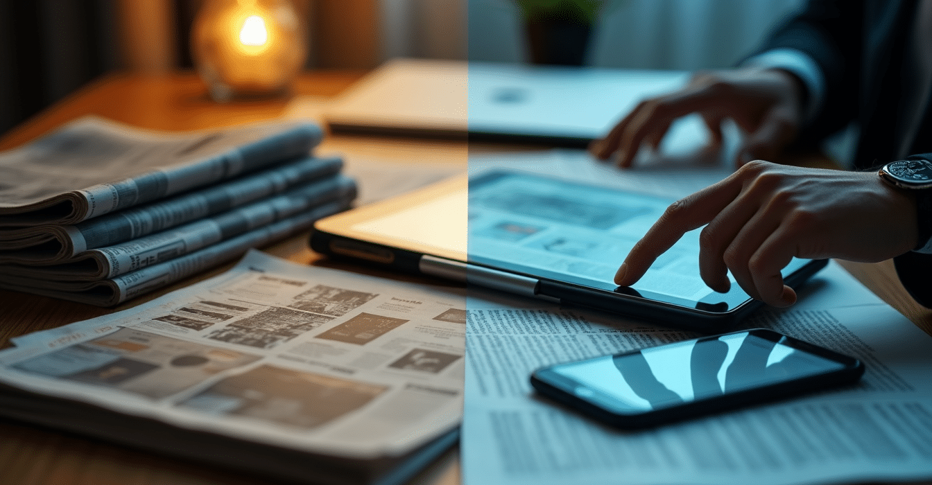 Printmedien vs. Digitale Medien 2025 - Warum Leser jetzt umsteigen